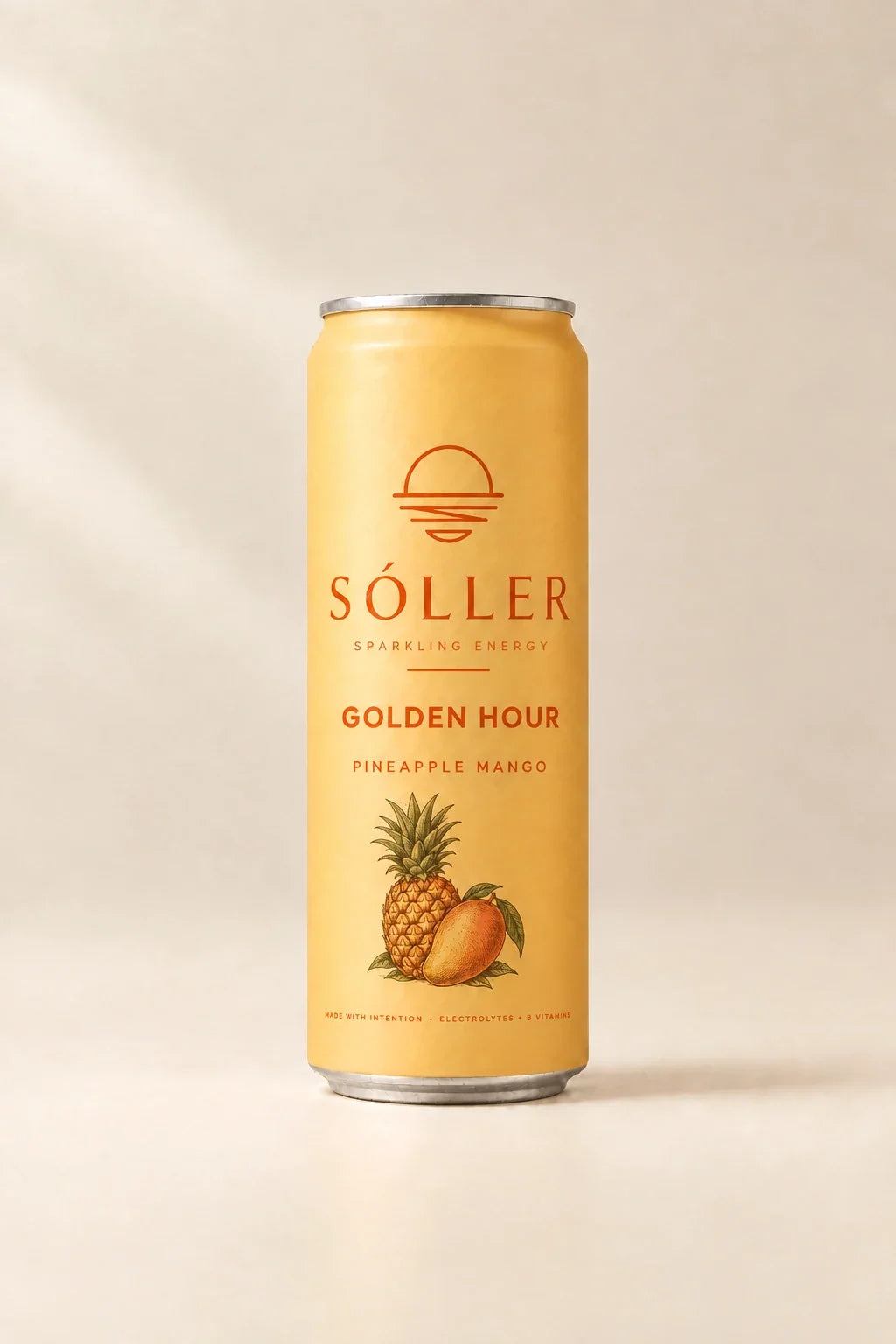 Sóller Golden Hour — Pineapple Mango sparkling energy can