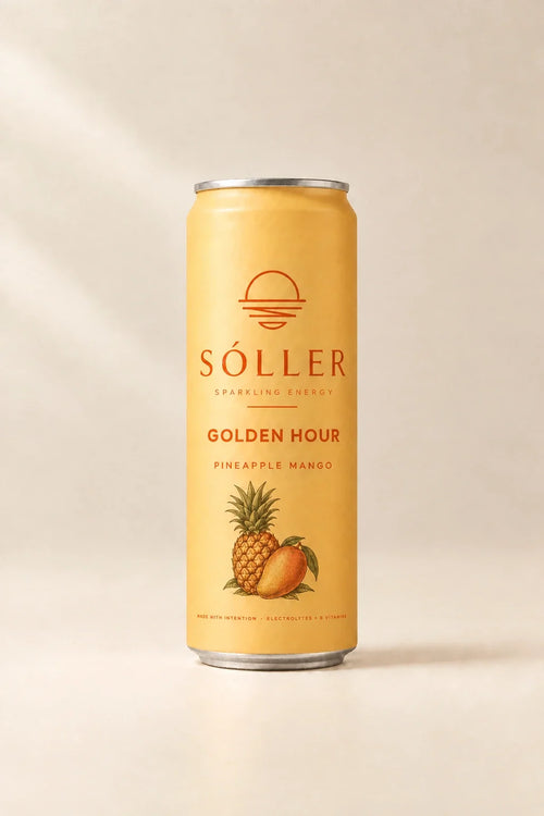 Sóller Golden Hour — Pineapple Mango sparkling energy can